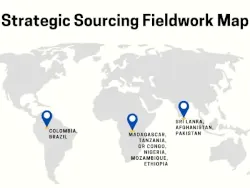 Strategic Gemstone Sourcing Fieldwork Map