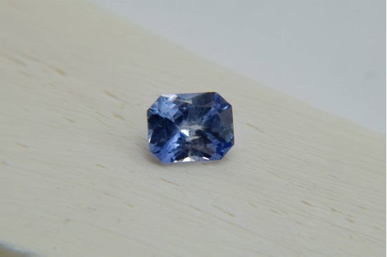 IGL Certified - 2.25 ct Pastel Blue Sapphire - Unheated - Octagon Cut